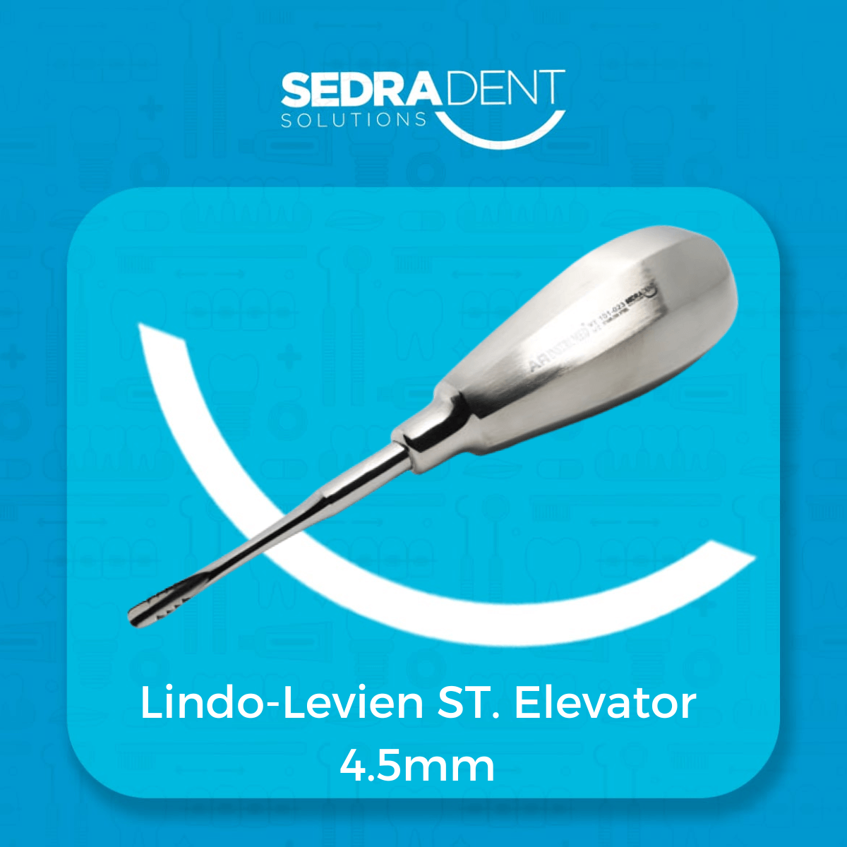 Lindo-Levien Stright Serrated Elevator 4.5 mm