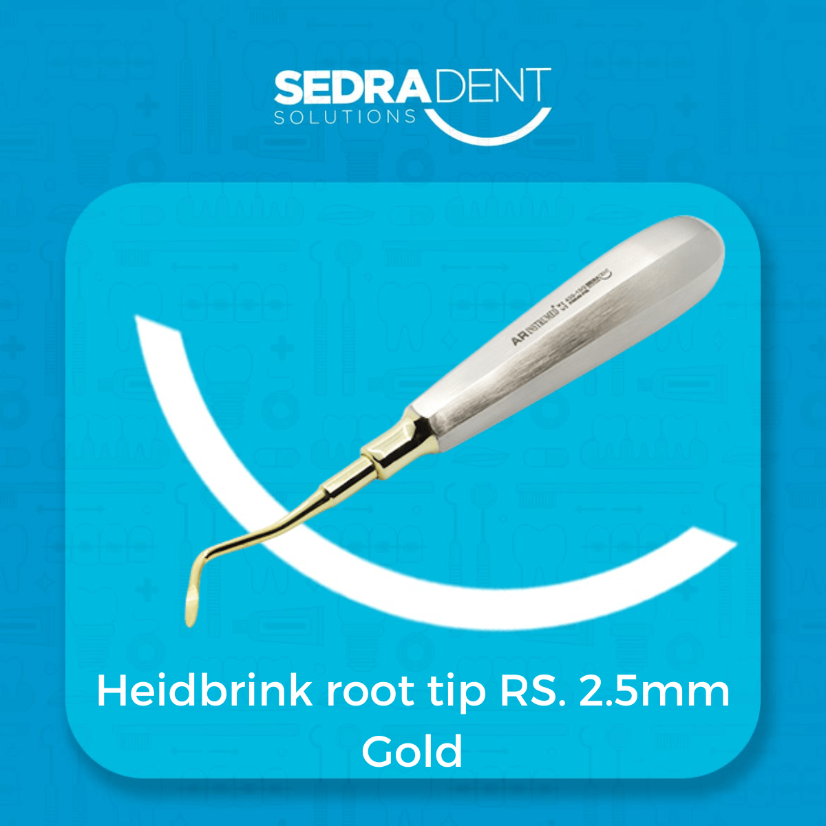 Heidbrink Root Tip Right Side 2.5mm Gold Plasma