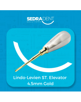 Lindo-Levien Stright Serrated Elevator 4.5 mm Gold Plasma