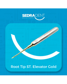 Root Tip Straight Elevator Gold Plasma