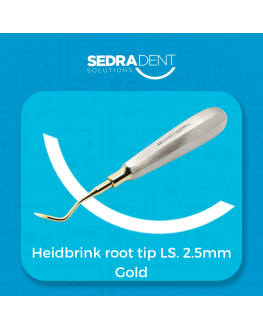 Heidbrink Root Tip left Side 2.5mm Gold Plasma