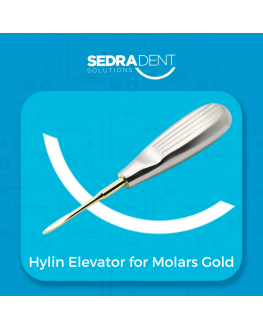 Hylin Special For Molars & Premolars Straight Elevator 4 mm Gold Plasma