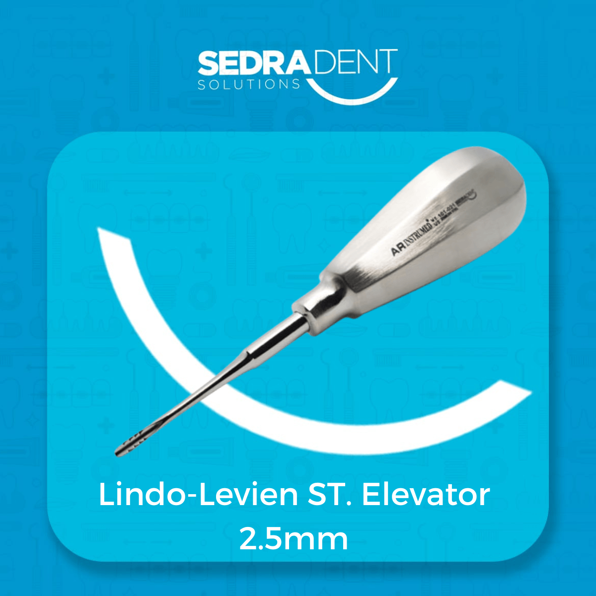 Lindo-Levien Stright Serrated Elevator 2.5 mm