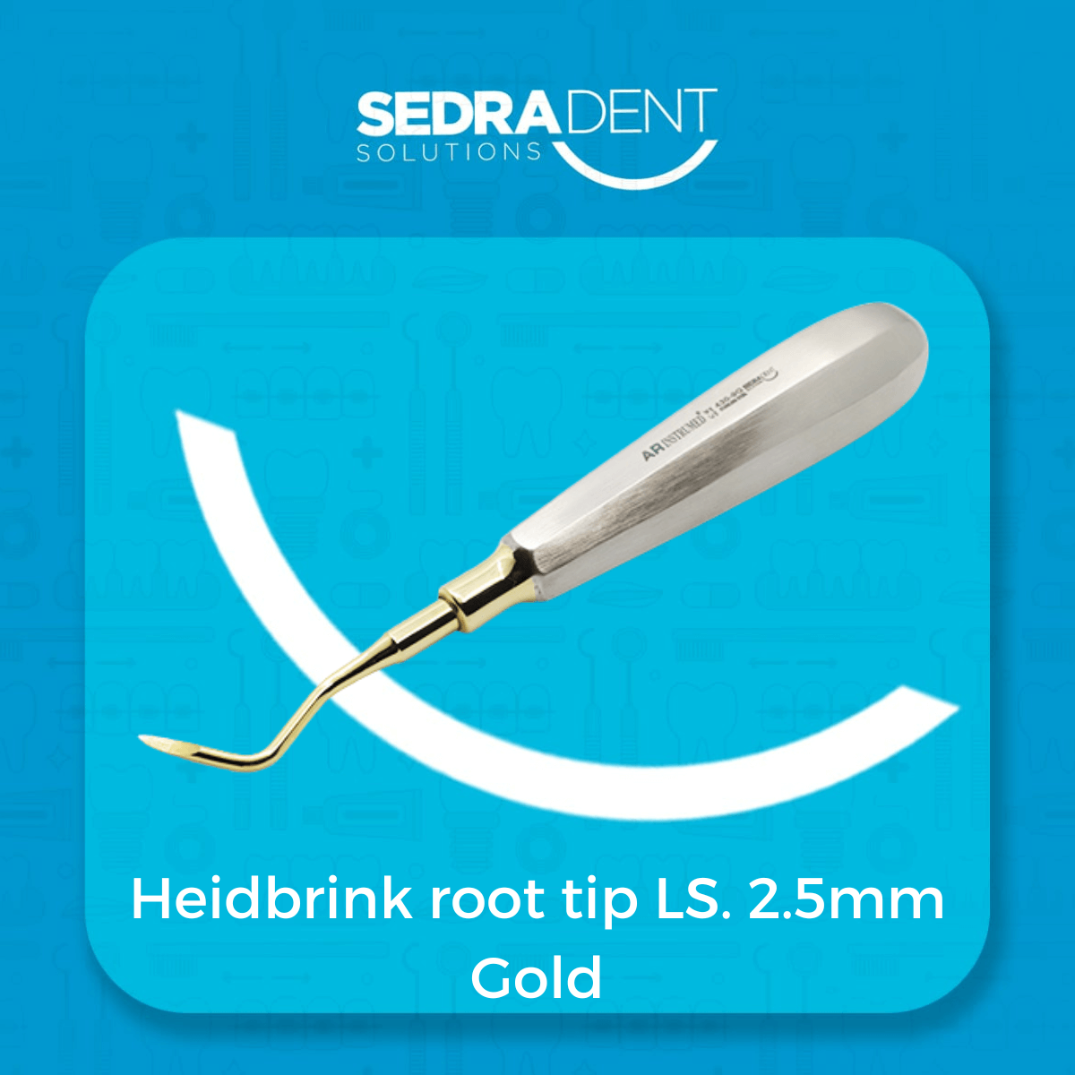 Heidbrink Root Tip left Side 2.5mm Gold Plasma